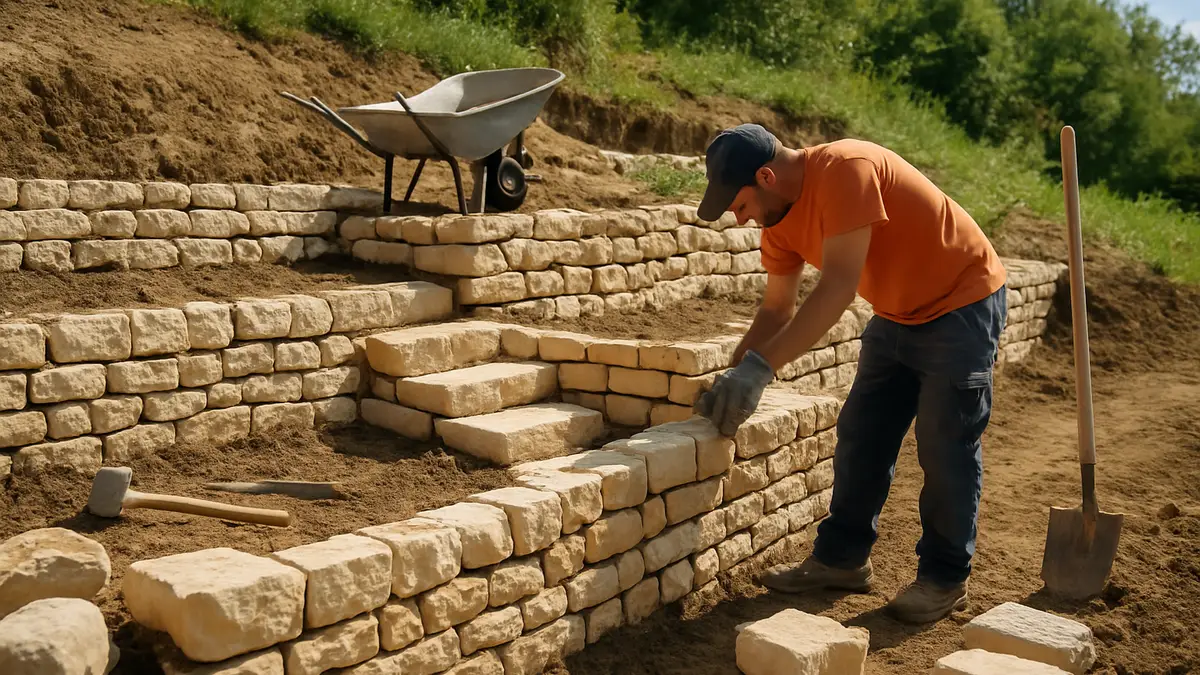 Aménager un jardin en pente raide : restanques, escaliers et solutions qui tiennent